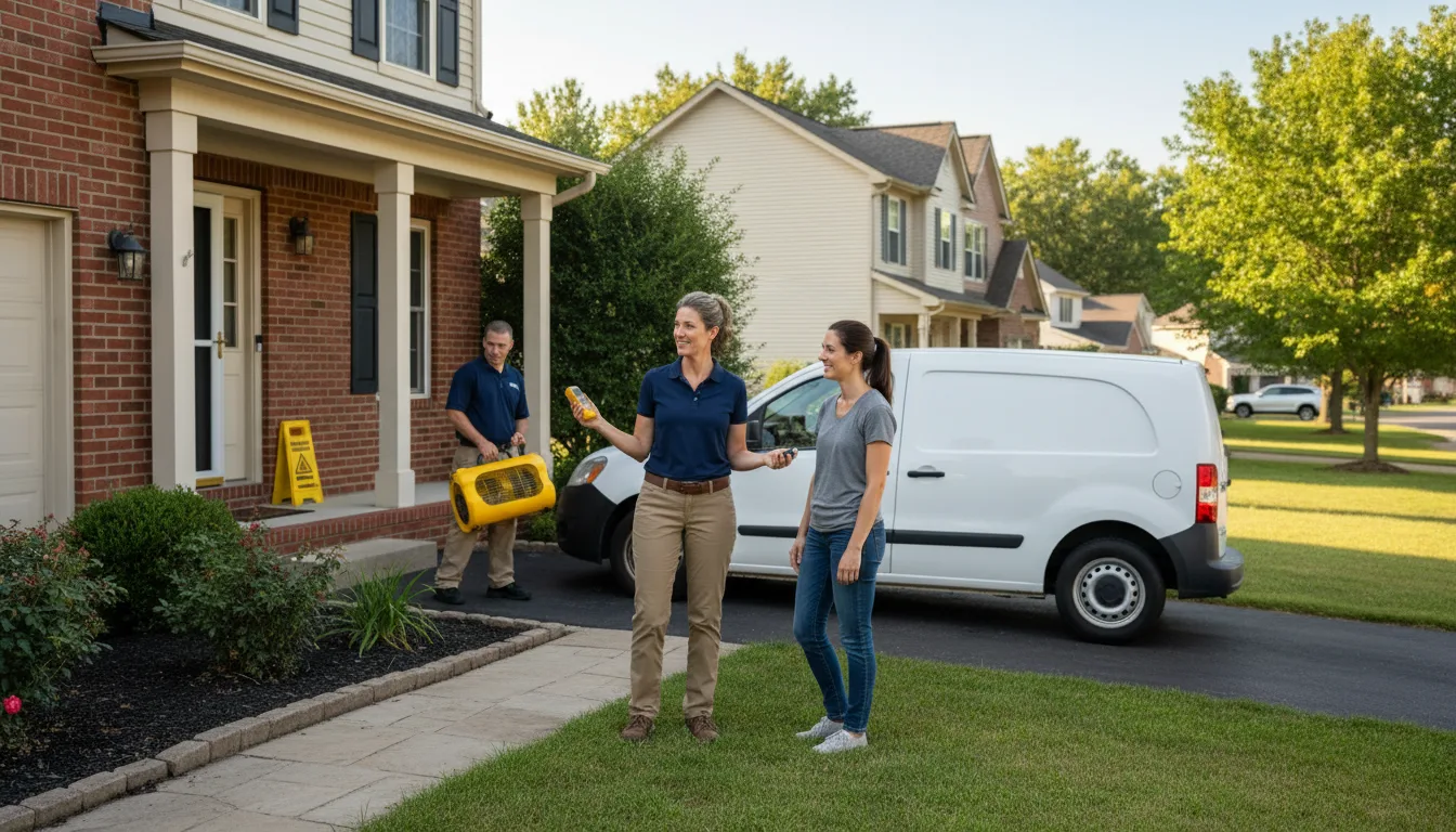 Water restoration image for Home Water Damage Repair in Kilbourne, OH